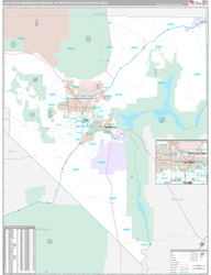 Las-Vegas-Henderson-Paradise Premium<br>Wall Map